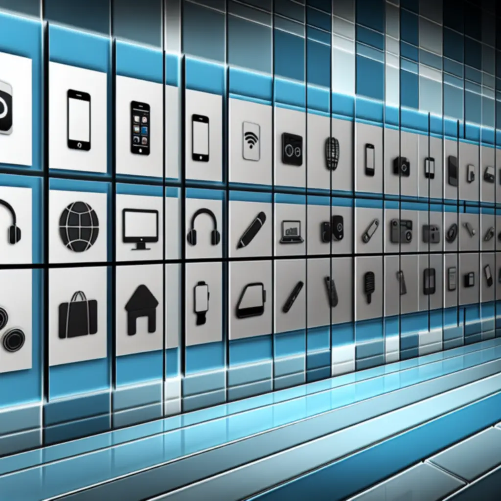 Smart Magyar kategória-rács okostelefonokkal, okosórákkal, audio és okosotthon eszközökkel