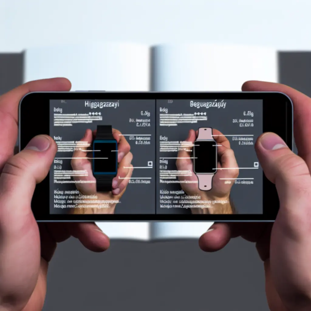 Eszköz-összehasonlító felület több okostelefon specifikációjával