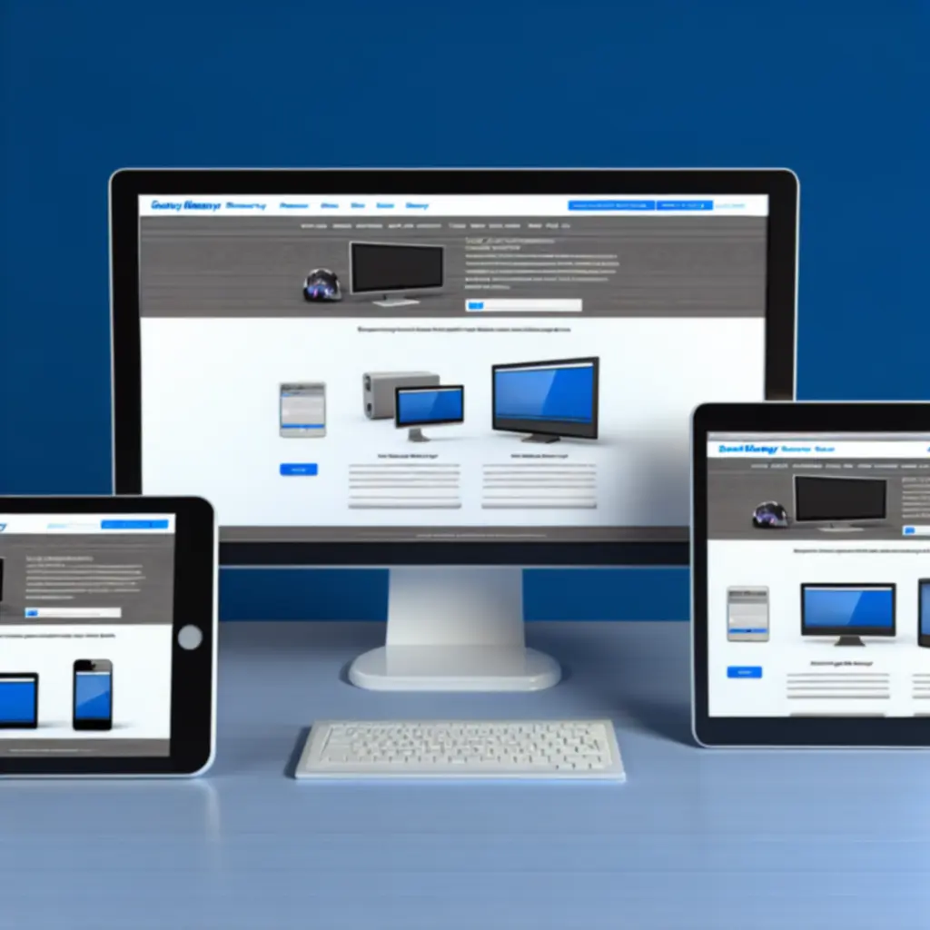 Reszponzív webáruház felület mobilon, tableten és asztali gépen