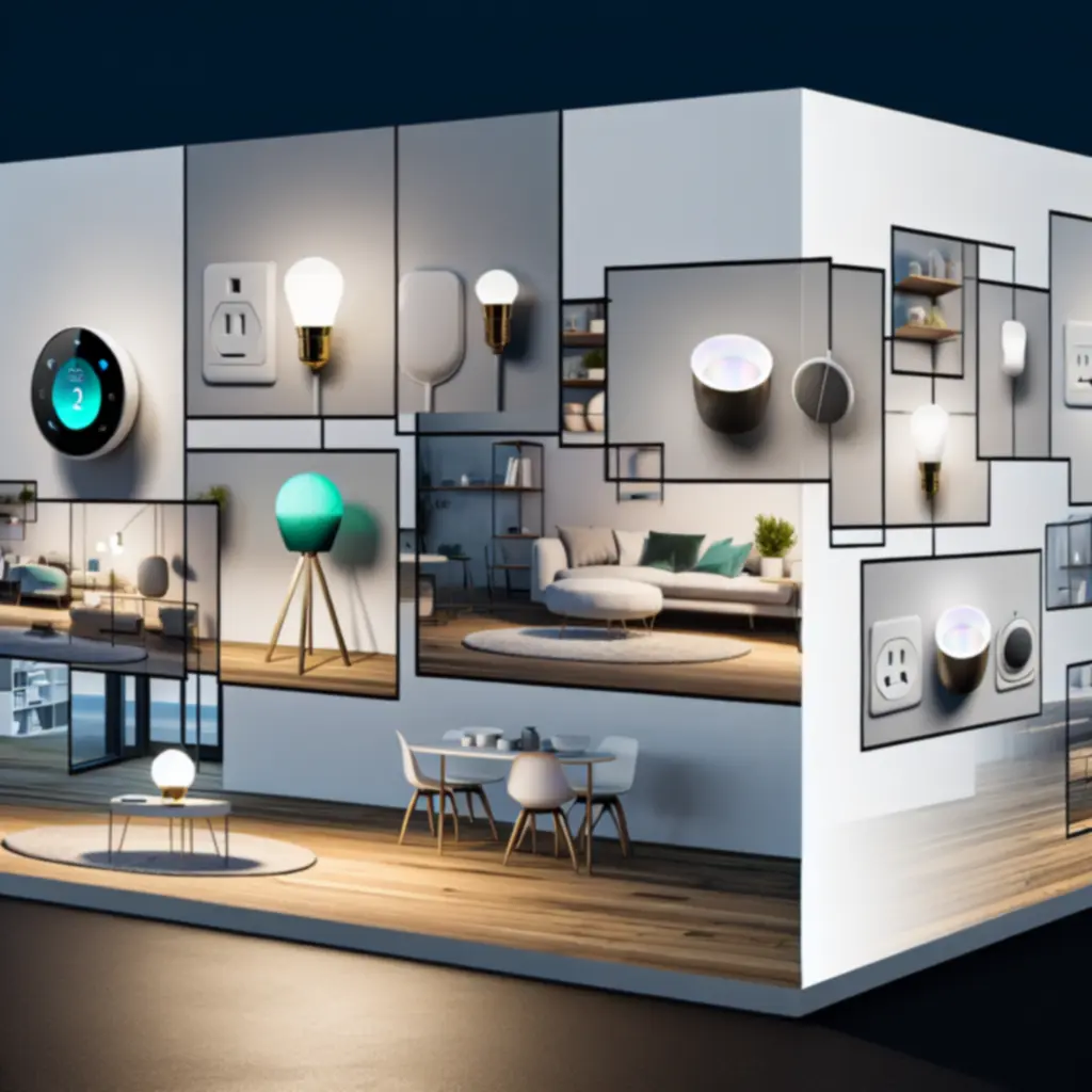 Okos izzók, okos konnektorok és szenzorok modern otthoni környezetben