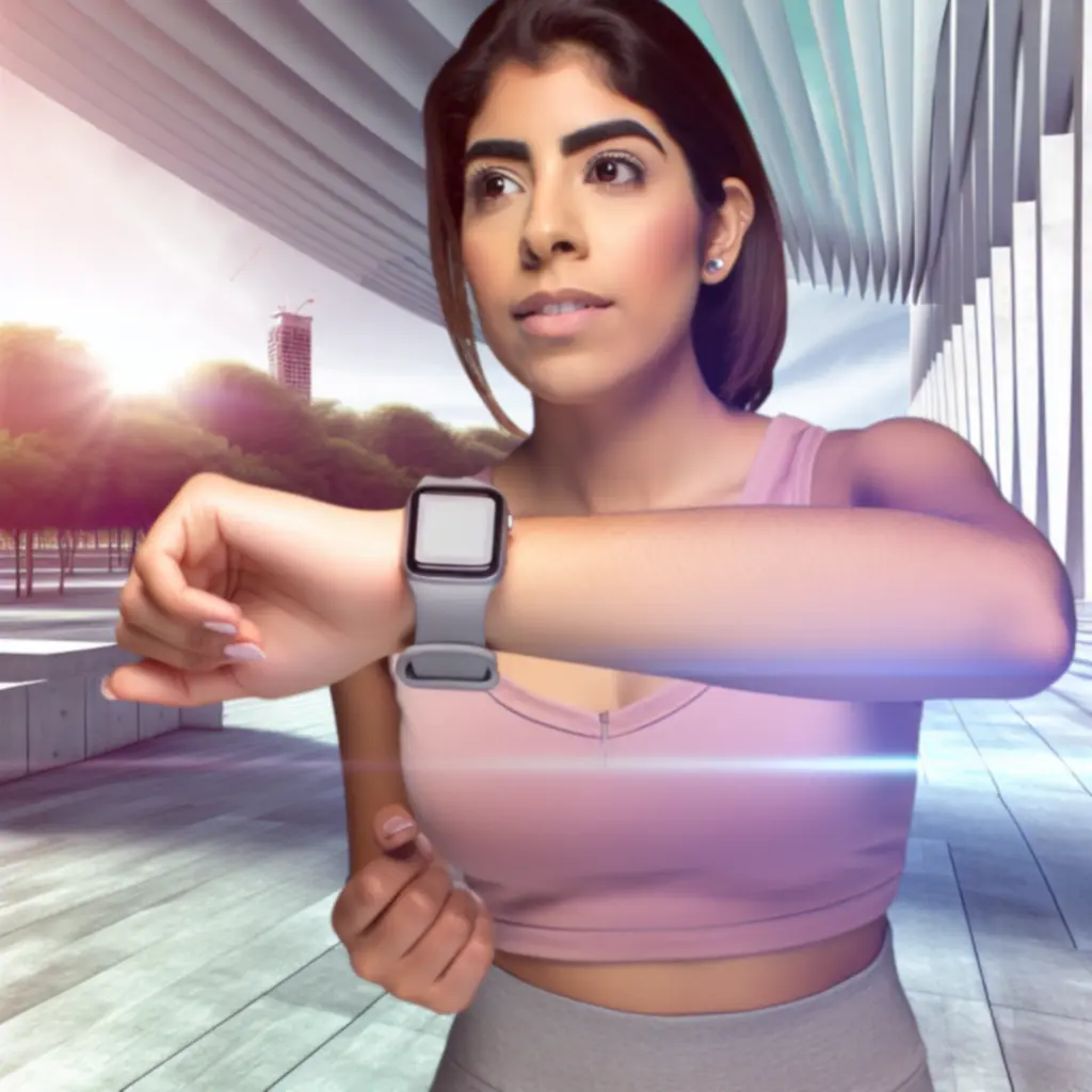 Felhasználók okosórával munka, sport és társasági élet közben